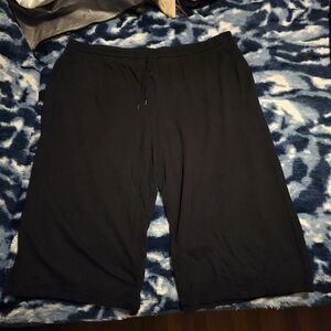 Terra & Sky Black Elastic Waist Shorts